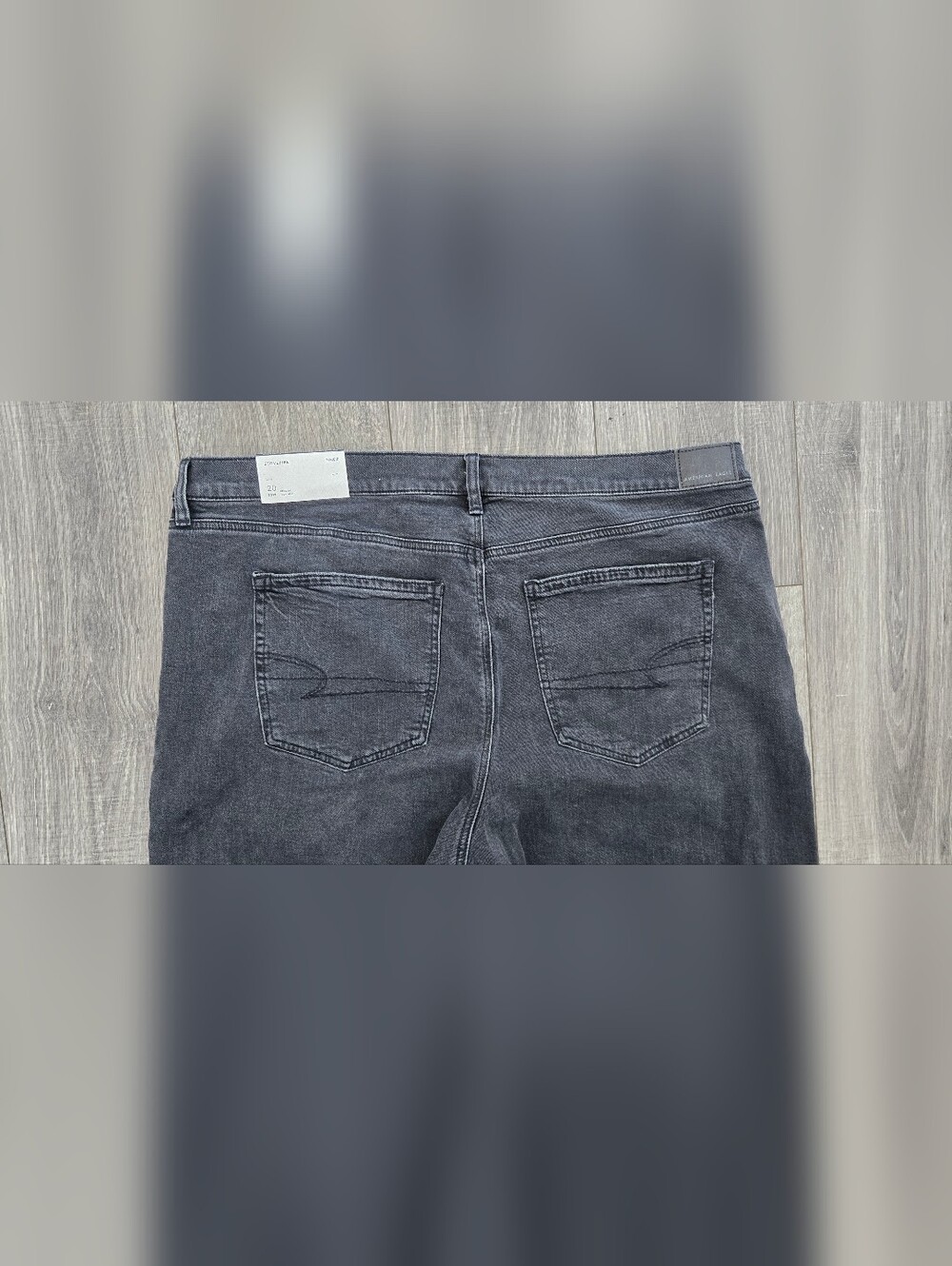 American Eagle Women’s Size 20 Regular Black Wash Stretch Jeans NWT #574 - Picture 7 of 13